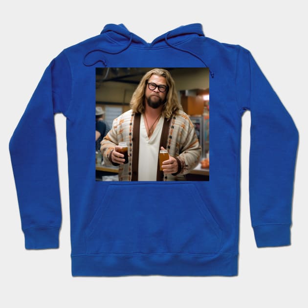 Fat Thor Dude Hoodie by Grassroots Green